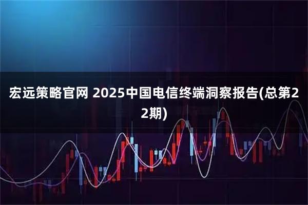 宏远策略官网 2025中国电信终端洞察报告(总第22期)