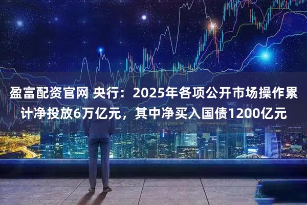 盈富配资官网 央行：2025年各项公开市场操作累计净投放6万亿元，其中净买入国债1200亿元