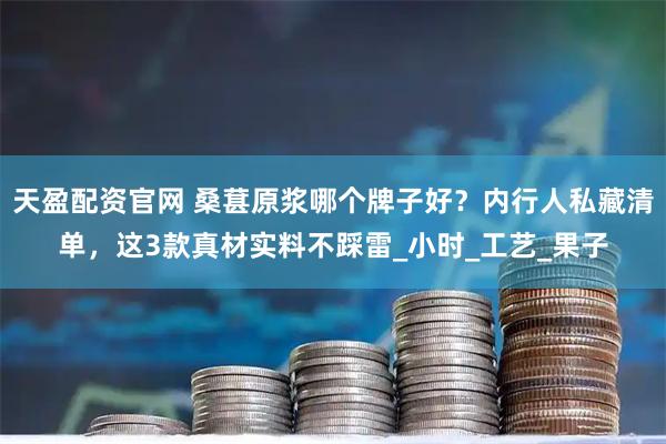 天盈配资官网 桑葚原浆哪个牌子好?内行人私藏清单,这3款真材实料不踩雷_小时_工艺_果子